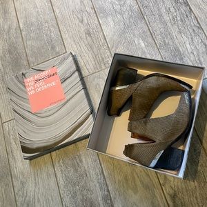 Snakeskin leather Jeffrey Campbell Cromwell in khaki size 6